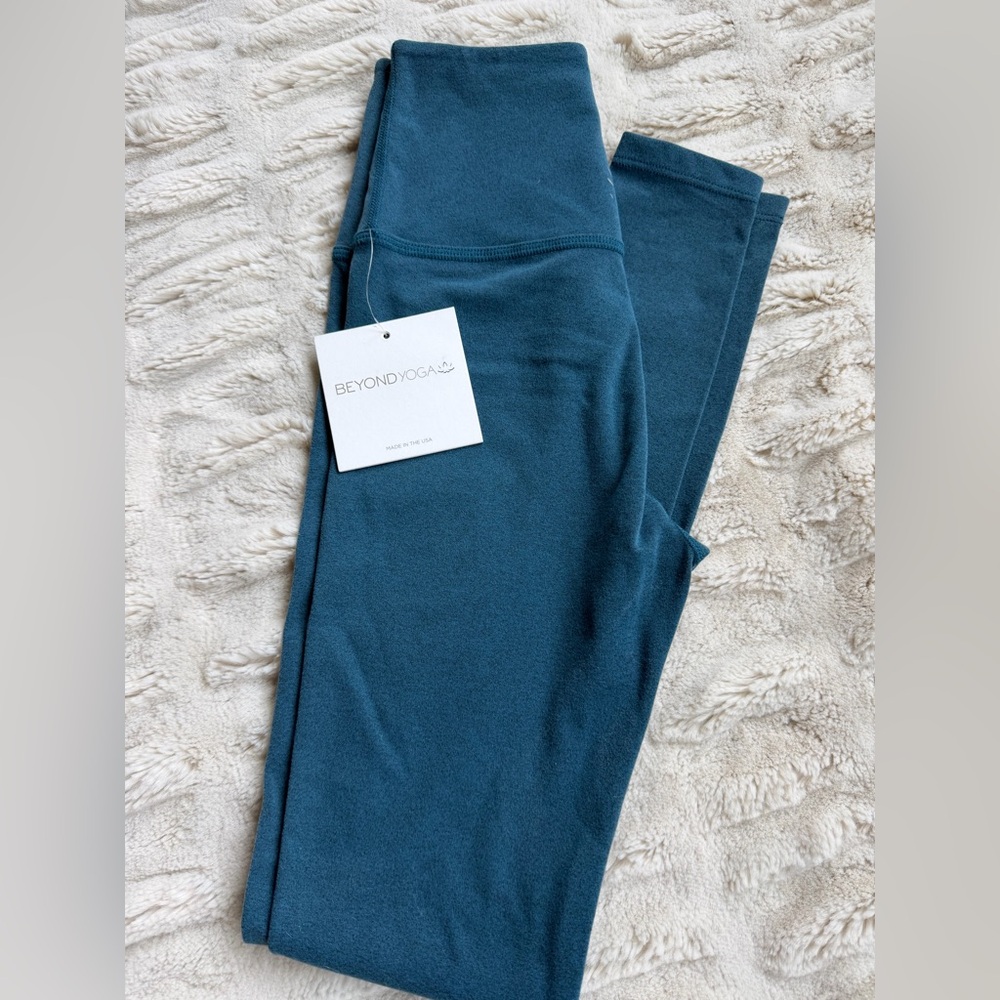 Beyond Yoga Plush High Waisted Long Leggings Brushed - Teal /Jaded Color